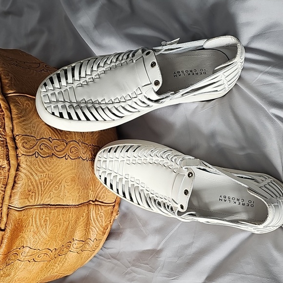 Derek Lam 10 Crosby Leather Lia Huaraches Loafers - Picture 1 of 8